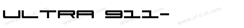 Ultra 911字体转换